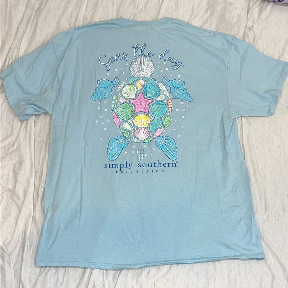 Nwot Simply Southern “Seas The Day” Tee